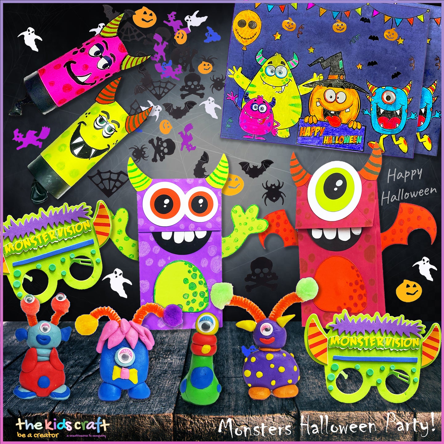 Monster's Halloween Party! DIY Crafts Box